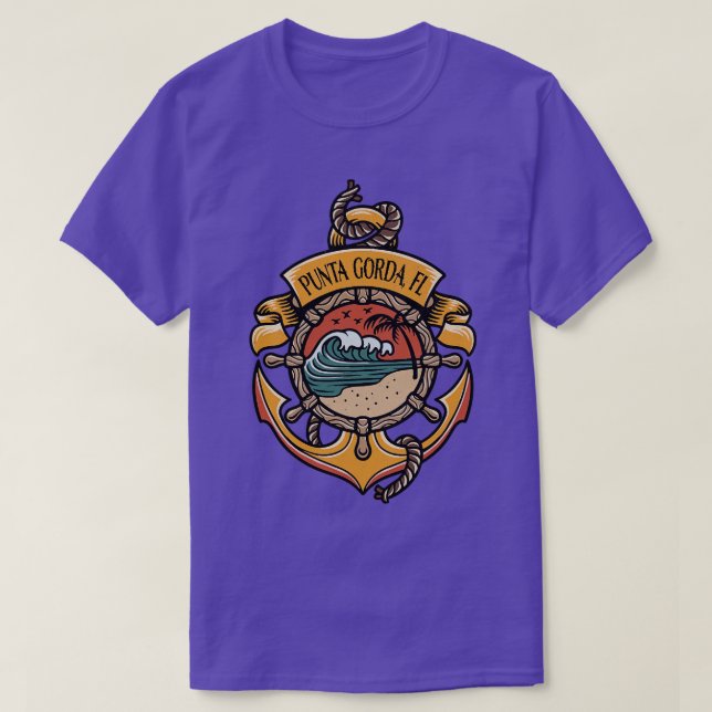 Punta Gorda Florida West Coast Beaches Boating Fis T-Shirt (Design Front)