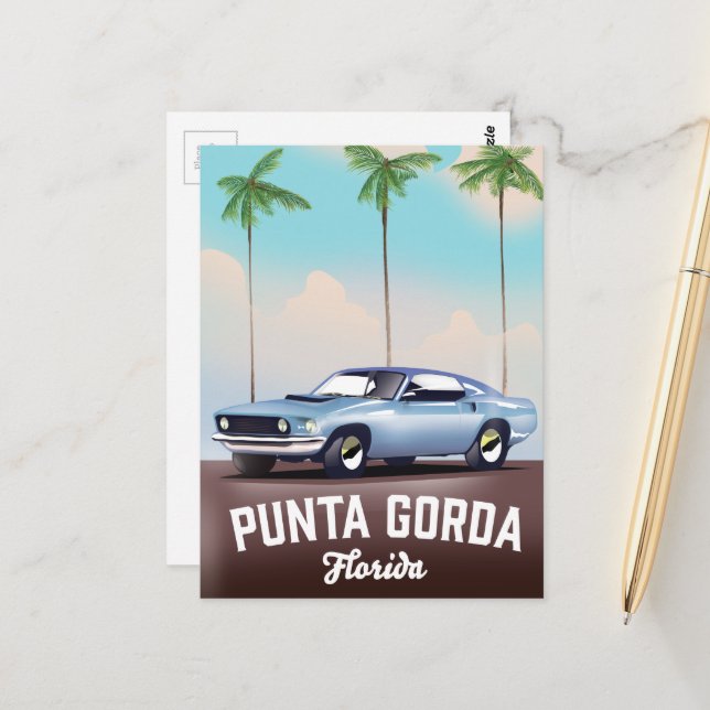 Punta Gordo Florida Postcard (Front/Back In Situ)
