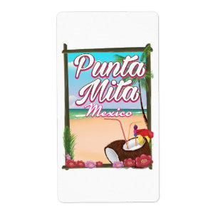 Punta Mita, Mexico Beach travel poster