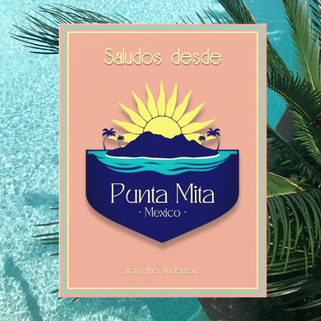 Punta Mita Mexico vacation terracotta Postcard (Creator Uploaded)