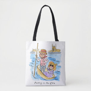 Punting on the Cam, Cambridge Tote Bag