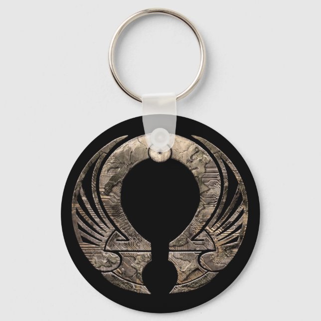 Punto Omega - Logo Round Keychain (Front)