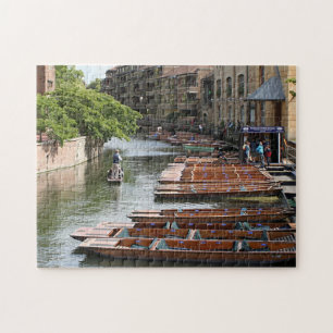 Punts at Cambridge, England Jigsaw Puzzle