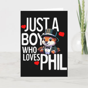 Punxsy Phils Cute Groundhog Day Feb 2nd Holiday Bo Card