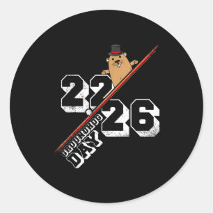 Punxsy Phils Cute Groundhog Day February 2nd 2026 Classic Round Sticker