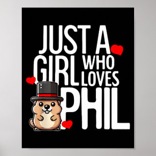 Punxsy Phils Cute Groundhog Day Holiday Design For Poster