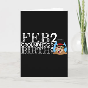 Punxsy Phils Groundhog Day February 2nd Boys Girls Card