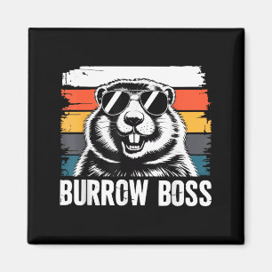Punxy Phils Groundhog Day Costume February 2nd Bur Magnet