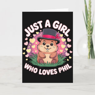 Punxy Phils Groundhog Day Costume February 2nd Cut Card