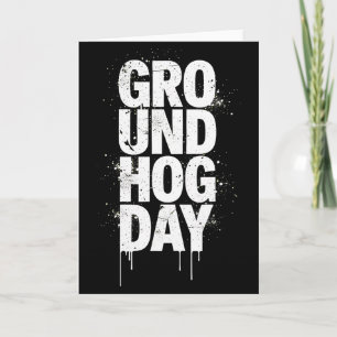 Punxy Phils Groundhog Day Costume February 2nd Ret Card