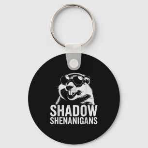 Punxy Phils Groundhog Day February 2nd Shadow Cost Key Ring