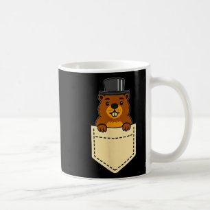 Punxy Phils Groundhog Day Pocket Design February 2 Coffee Mug