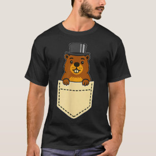 Punxy Phils Groundhog Day Pocket Design February 2 T-Shirt