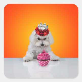 Pup and Cupcake Sticker 