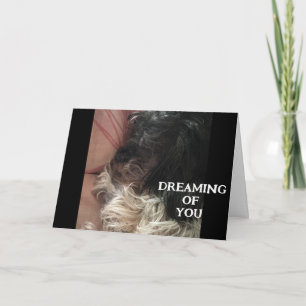 PUP HAS DREAMS OF HOW U WILL CELEBRATE BIRTHDAY CARD