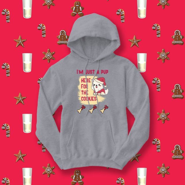 Pup Here For The Cookies Christmas Dog Hoodie (Creator Uploaded)