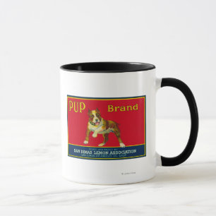 Pup Lemon LabelSan Dimas, CA Mug