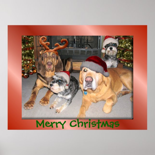 Pup Merry Christmas Poster (Front)