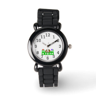 Pup N Play Kids Black Silicone Watch