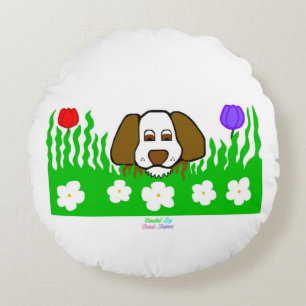 Pup N Play Round Throw Pillow