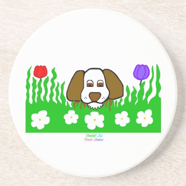 Pup N Play Sandstone Coaster (Front)