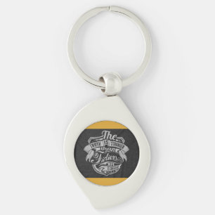 "Pup Print Cap" Key Ring