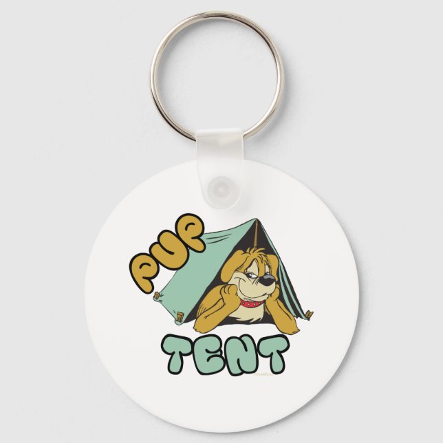 Pup Tent Camping Key Ring (Front)