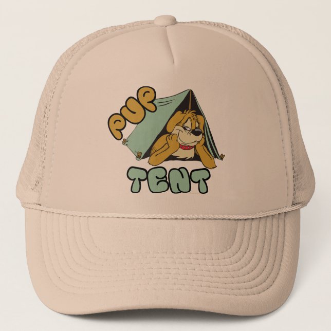 Pup Tent Camping Trucker Hat (Front)