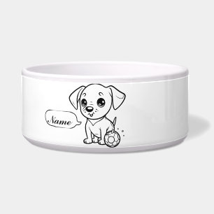 "Pup Toons Bowl"? 🐶🖤🤍