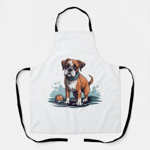 PupArt Design Boxer Briefs - Funny Dog Graphic Apron