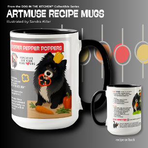 PUPPER PEPPER POPPERS Dog treats  Art Muse Recipe  Mug
