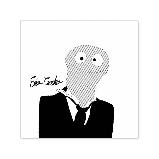 Puppet looking at you self-inking stamp (Design)