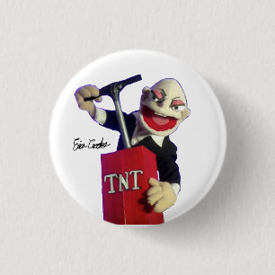Puppet punk with TNT plunger 3 Cm Round Badge