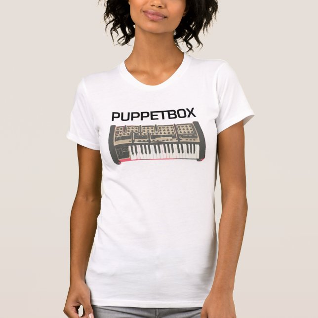 Puppetbox Keyboard Logo (ladies) T-Shirt (Front)