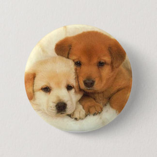 puppies_1 6 cm round badge