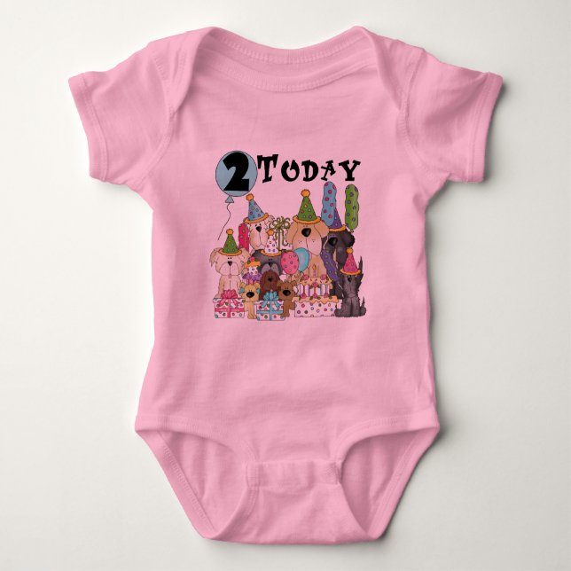 Puppies 2nd Birthday Bash Tshirts and Gifts (Front)