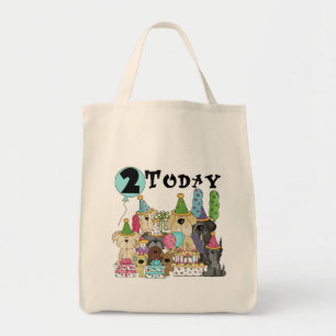 Puppies 2nd Birthday Bash Tshirts and Gifts Tote Bag