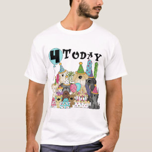 Puppies 4th Birthday Bash Tshirts and Gifts