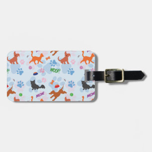 Puppies and Kittens Luggage Tag