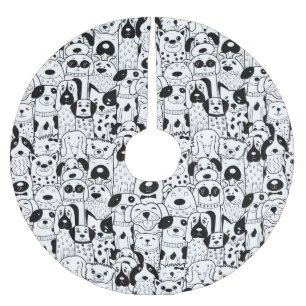 Puppies Brushed Polyester Tree Skirt