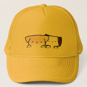 Puppies, dogs trucker hat