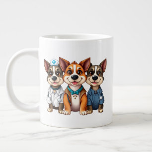 Puppies large coffee mug