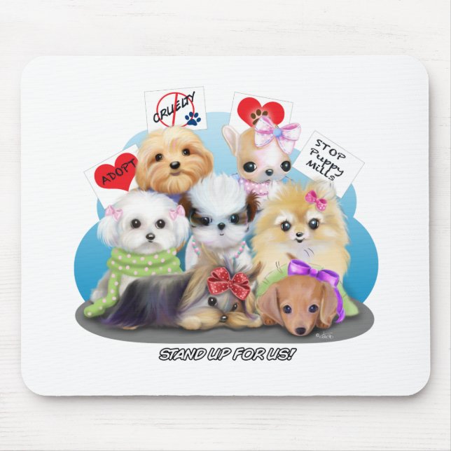 Puppies Manisfesction Mouse Pad (Front)