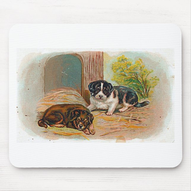Puppies Mouse Pad (Front)