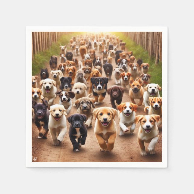 Puppies Napkin (Front)
