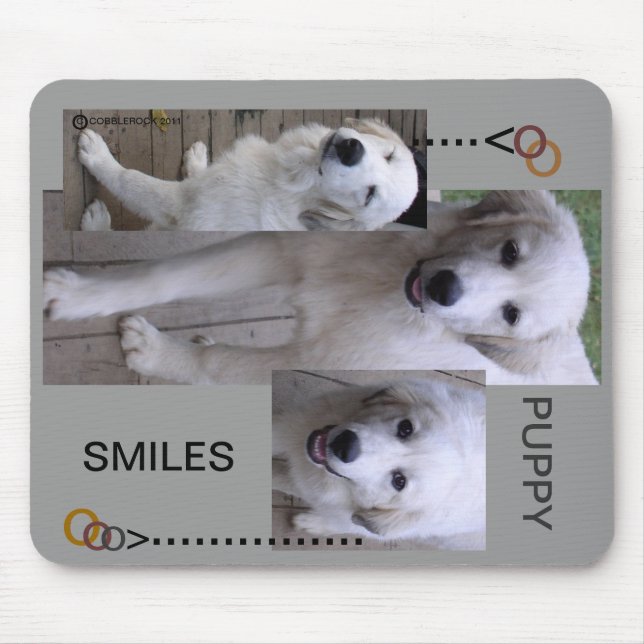 Puppies on a mouse pad (Front)