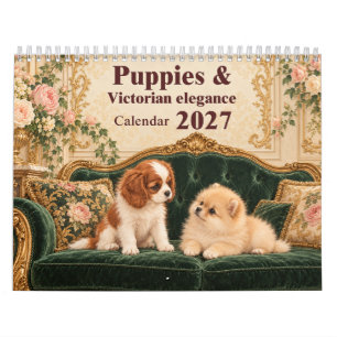 Puppies & Victorian Elegance Calendar 2027
