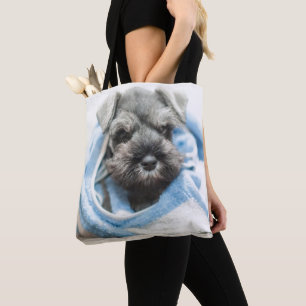 Puppy After Bath Tote Bag