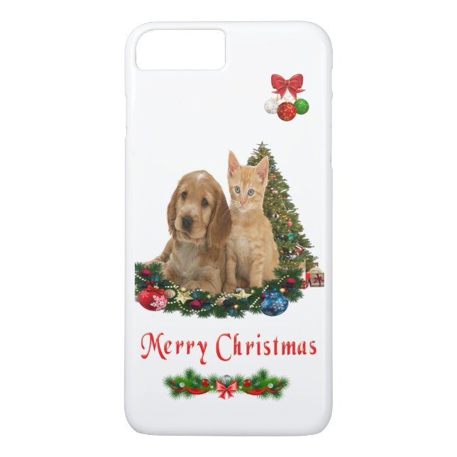 Puppy and kitten iPhone 8/7 plus case (Back)