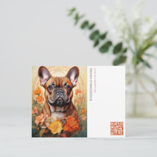 Puppy announcement postcard